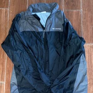 Columbia Men's Black and Gray windbreaker Jacket
